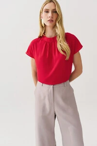 Blusa Manga Morcego Gola Baixa