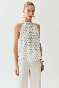 Regata Frente Única Poa Gola Baixa