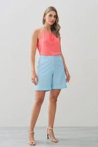 Alcinha Frente Única Decote Gota Laço