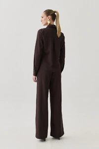 Conjunto de Alfaiataria de Camisa Manga Longa e Calça Reta