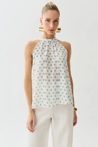 Regata Frente Única Poa Gola Baixa