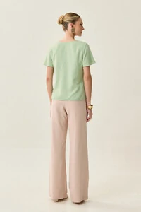 Blusa Decote V Preguinhas Triple