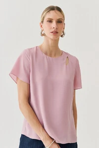 Blusa Assimétrica Dupla Ombro Cut Out
