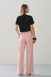 Blusa Manga Raglan Decote Lastex Laço