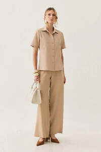 Camisa de Alfaiataria Bolso