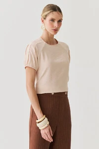 Blusa Manga Raglan Pregas Elástico