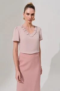 Blusa Decote V Babadinho