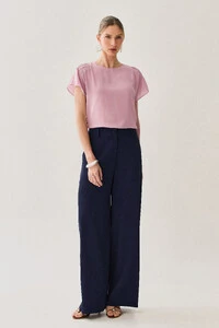 Pantalona de Alfaitaria Botão Forrado