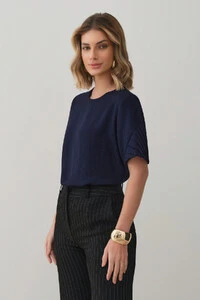 Blusa Manga Preguinhas