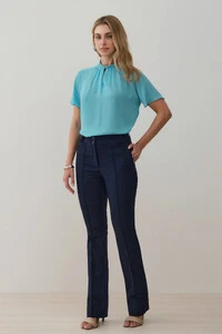 Calça Flare de Alfaitaria Double Passantes Triple Nervura