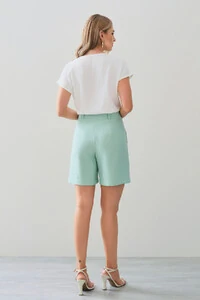 Blusa Manga Morcego Decote V Transpassado Botão Forrado