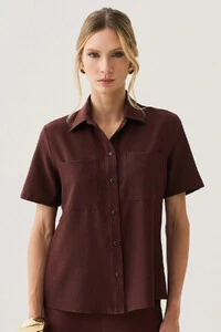 Camisa de Alfaiataria Bolso