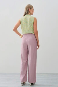 Regata Floral Gola Baixa Laço
