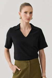 Blusa Gola Polo Decote V