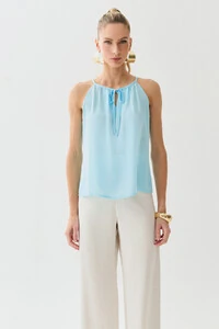 Alcinha Frente Única Decote Gota Laço