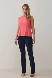 Calça Flare de Alfaitaria Double Passantes Triple Nervura