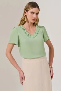 Blusa Decote V Babadinho