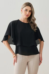 Blusa Dupla Godê Manga Morcego