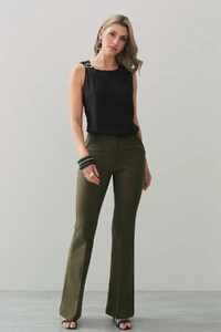 Calça flare double