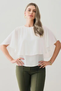 Blusa Dupla Godê Manga Morcego