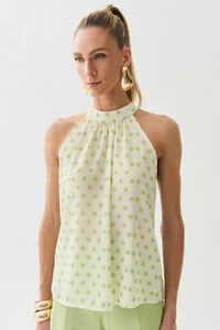 Regata Frente Única Poa Gola Baixa