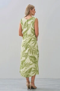 Vestido Midi Regata Assimétrico Drapeado Folhagem Ombro Lateral Franzidos