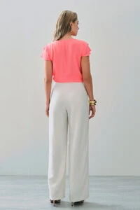 Blusa Manga Tulipa Decote V