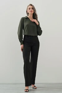 Blusa Manga Longa Punho Lastex Gola Polo Deocte V