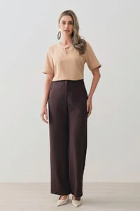 Blusa Decote Redondo Gota Gold