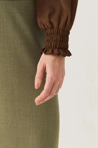 Blusa Manga Longa Punho Lastex Gola Polo Deocte V