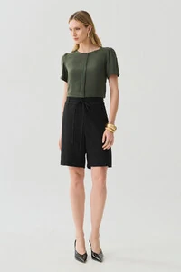 Shorts de Alfaiataria Cinto Fino