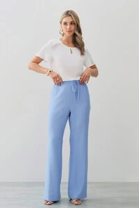 Blusa Decote Gota Vazado Mini Botão Ombro Babadinho