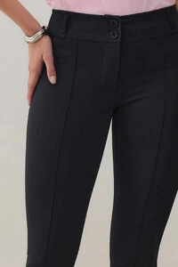 Calça Cigarrete de Alfaiataria Double Nervura
