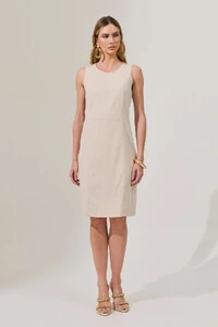 Vestido de Linho Recortes