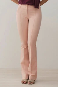 Calça Flare de Alfaiataria Double Nervura