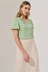 Blusa Decote V Babadinho