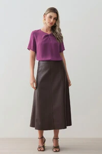 Blusa Decote V Torcido