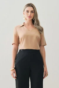Blusa Gola Polo Decote V