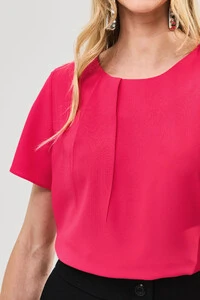 Blusa Decote Prega