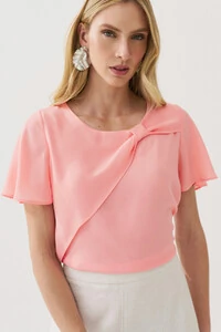 Blusa Transpassada Laço