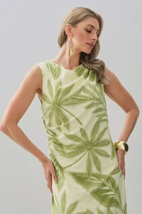 Vestido Midi Regata Assimétrico Drapeado Folhagem Ombro Lateral Franzidos
