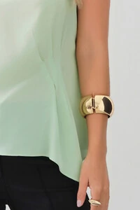 Regata Assimétrica Drapeada Pregas Triple