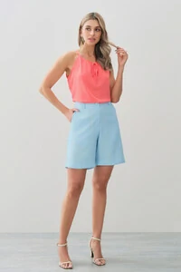 Alcinha Frente Única Decote Gota Laço