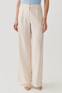 Pantalona Passante Double Prega Botão Forrado