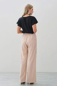 Blusa Manga Morcego Decote V Recorte