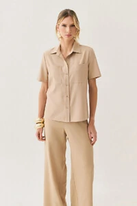 Camisa de Alfaiataria Bolso