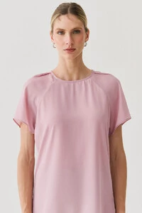 Blusa Manga Raglan Ombro Prega