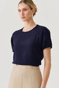 Blusa Manga Raglan Pregas Elástico
