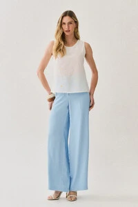 Pantalona de Alfaitaria Botão Forrado