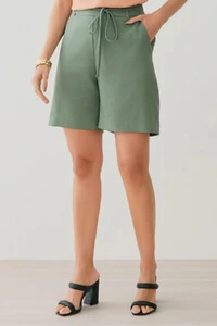 Shorts de Alfaiataria Cinto Fino
